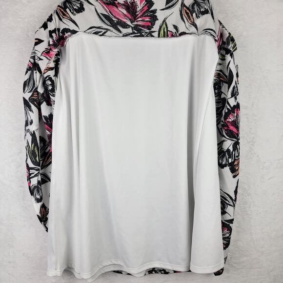 Whimsigoth Midi 18 20 Skirt Pull On Line Flare Casual Colorful Floral Fairy - Picture 3 of 7